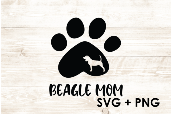 Beagle Mom Dog Mom Graphics for Crafts