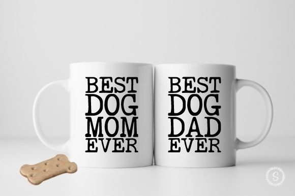 Best Dog Mom, Best Dad Graphics for Crafts