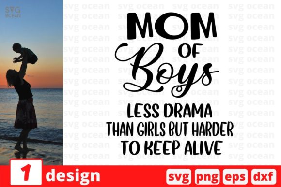 Mom of Boys Graphics for Crafts: A Seller's Review