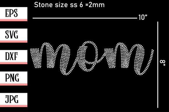 Mom Rhinestone Template: Crafts & Graphics Review
