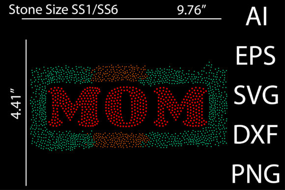 Mom Rhinestone Templates: Graphics for Crafts