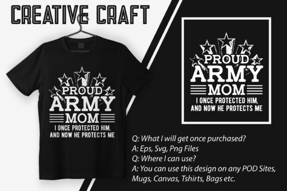 Proud Army Mom Graphics for Crafts and Blogs